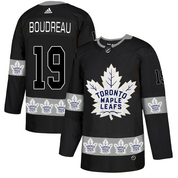 Men Toronto Maple Leafs #19 Boudreau Black Adidas Fashion NHL Jersey